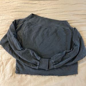 Free People Cropped Sweatshirt